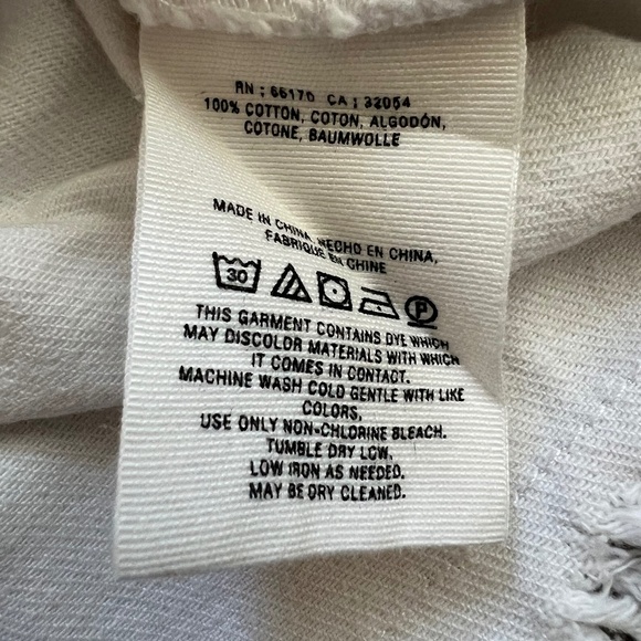 Pilcro Anthropologie Just-For-Us White Denim Button Front Fringe Skirt Size 8 - Picture 9 of 9